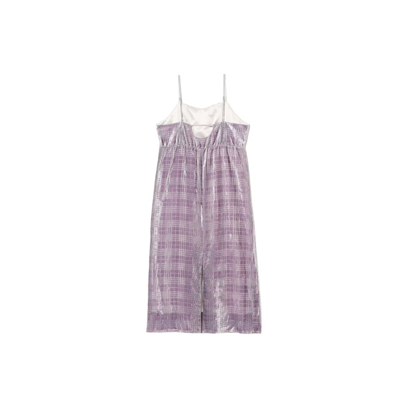 Beams Slip Dresses Women's Purple-1