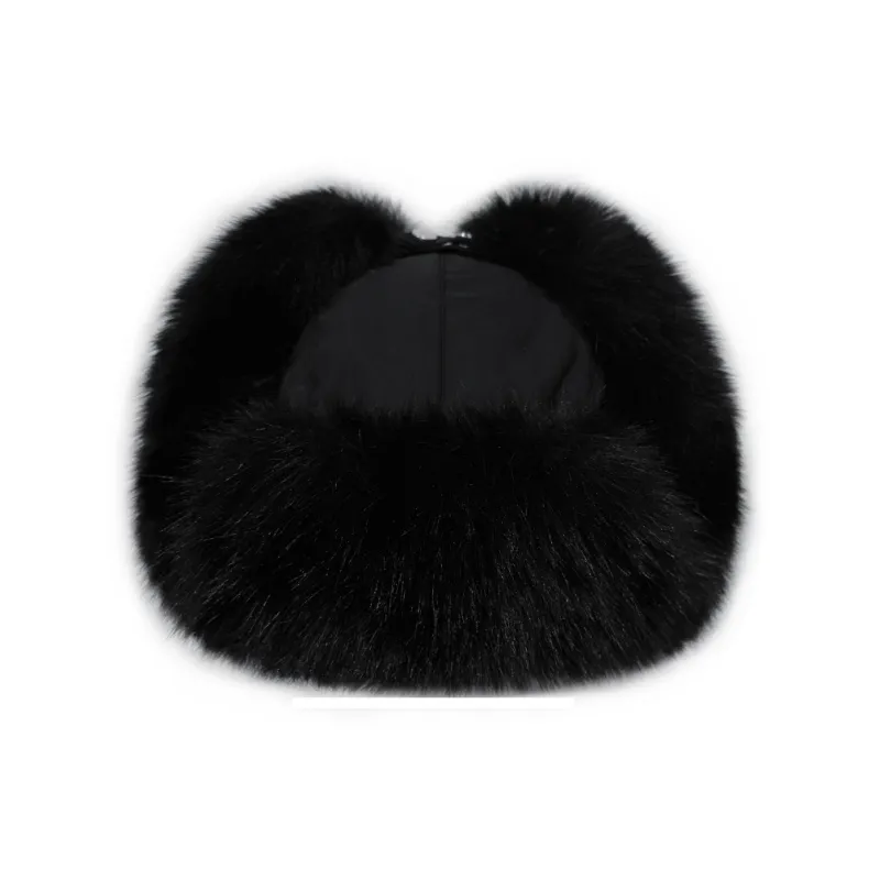 False Perception Nylon Trapper Hats Unisex Black-3