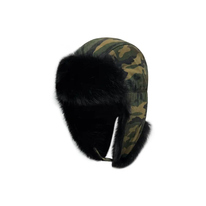 False Perception Cotton Trapper Hats Unisex Camouflage-0