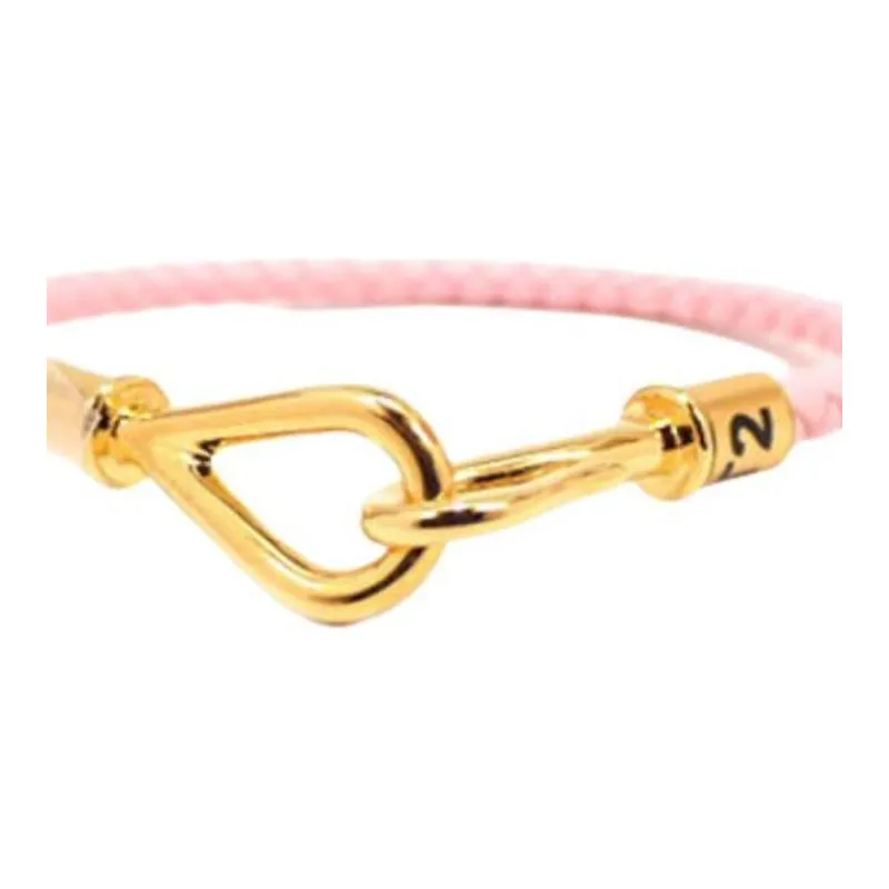 HERMES Gold-Plated Bracelets Women's Pink-2