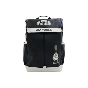 YONEX Badminton Racket Bags Holds 3 Pieces Sporty Style Backpack Black/Sky Blue/Khaki Beige Unisex
