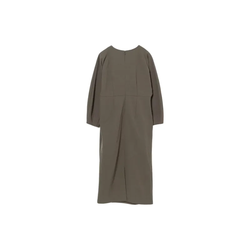Beams Long Sleeved Dress Women's Brown-1