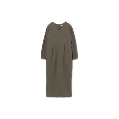 Beams Long-Sleeved Dresses Women's Brown