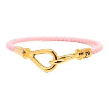 HERMES Gold-Plated Bracelets Women's Pink