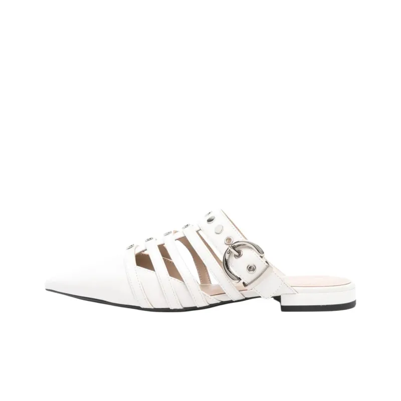 PINKO Quiet Wrap toe Slippers Women's White-0