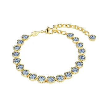 Swarovski Crystal, Gold Plated Bracelets Women's Blue