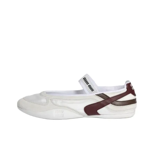 MIU MIU Gymnasium 520 Capsule Collection Casual Single Shoes Women's White
