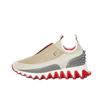 CL LUBOTING Sharkyloub Low Top Casual Shoes Men's White