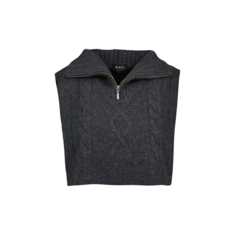 A.P.C Merino Wool Shawls Women's Gray-0