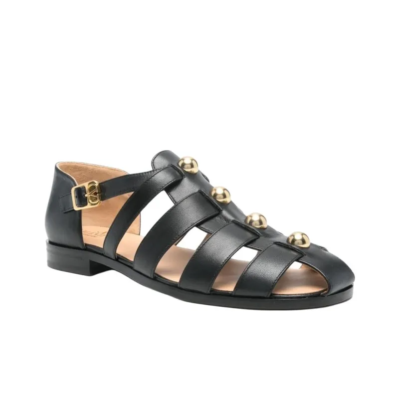 Valentino Roman Sandals Men's Black-2