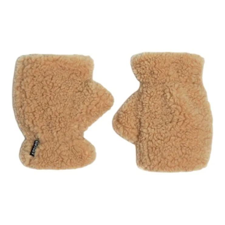 APPARIS Recycled Polyester Polyester Wool Gloves Women's Brown-0