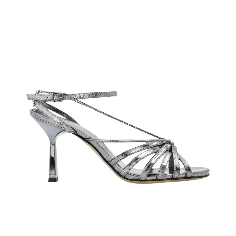 Golden Goose Strap Sandals 9.5cm Women's Silver-1