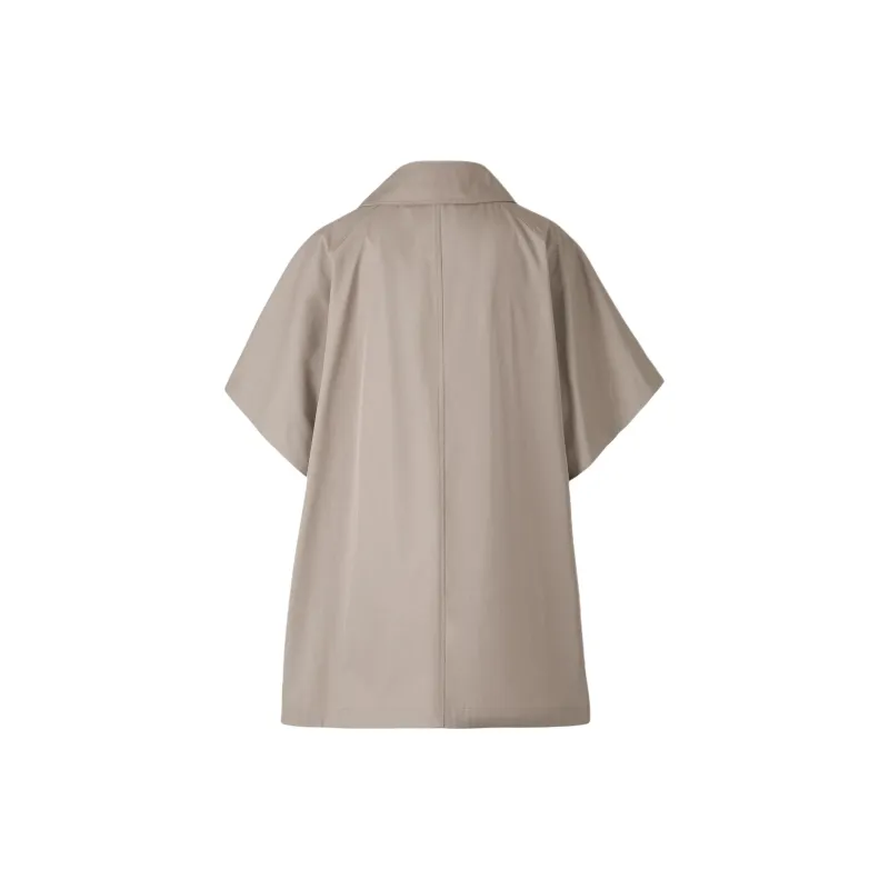 HERNO Double Breasted Trench Poncho-1