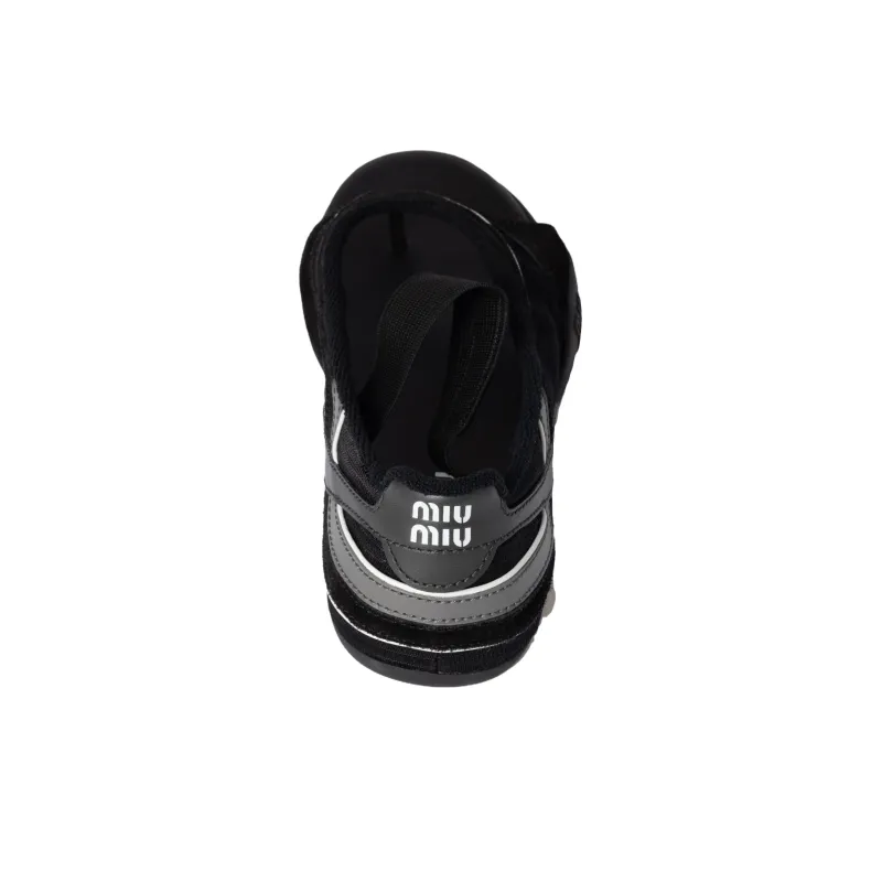 MIU MIU Gymnasium Ss25 Spring Summer Collection One Strap Sandals Women's Black-3