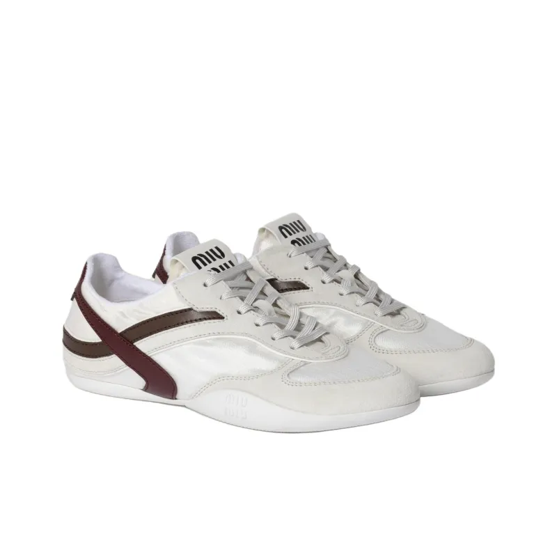 MIU MIU Gymnasium Low Top Casual Shoes Women's Ecru-2