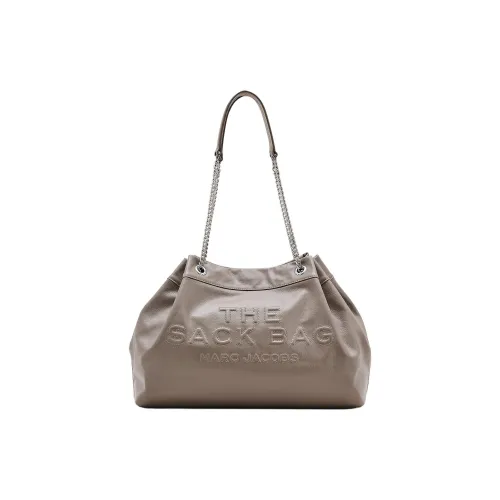 MARC JACOBS Leather Crossbody Bag Shoulder Bag Large Size Women's Concrete Gray