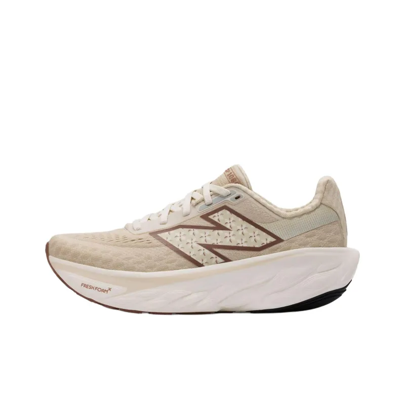 New Balance Anti Slip Wear Resistant Low Top Running Shoes Women's Beige-0