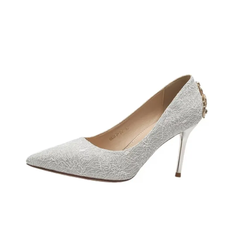 QITUMAUL Slim Heel High Heels Women's-16