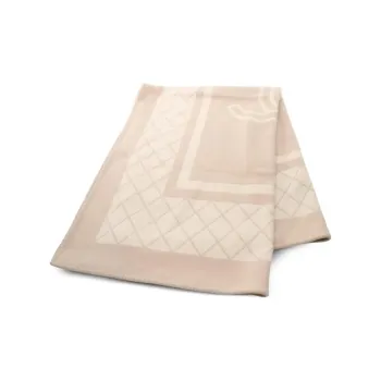 CHANEL 1986 1988 Logo intarsia Scarf
