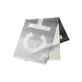 CHANEL Cashmere Shawls Women's Gray