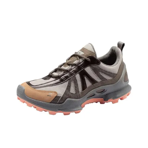 Ecco Biom C Trail Trace 8 Abrasion Resistant Low Top Hiking Shoes Women's Light Brown