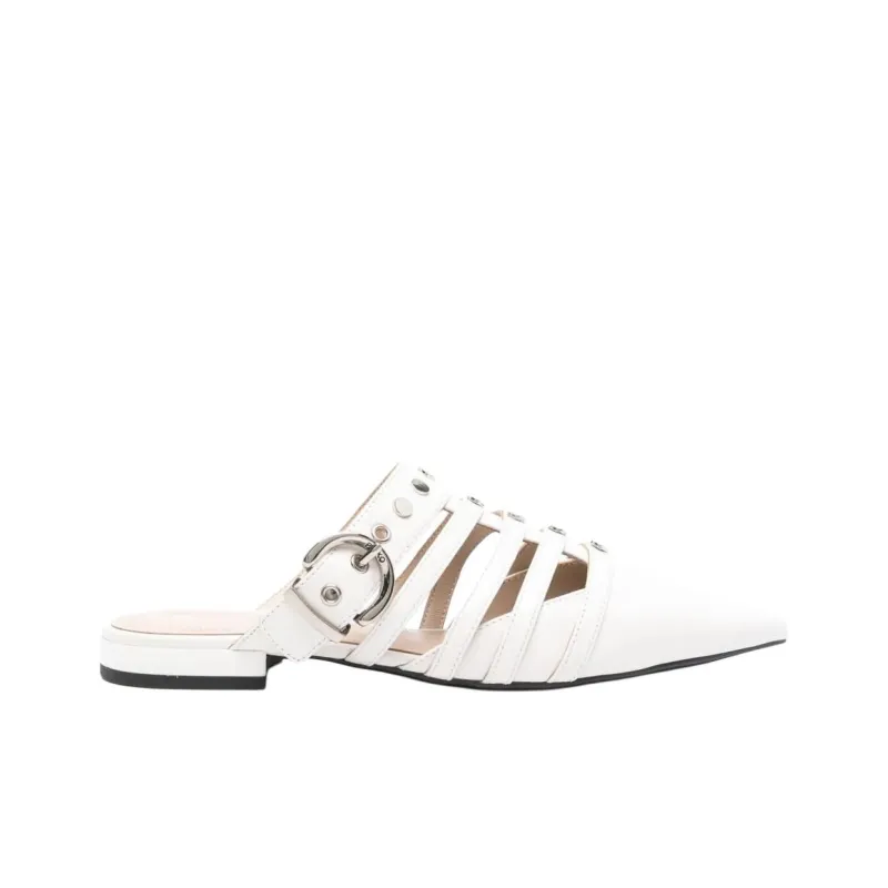 PINKO Quiet Wrap toe Slippers Women's White-1