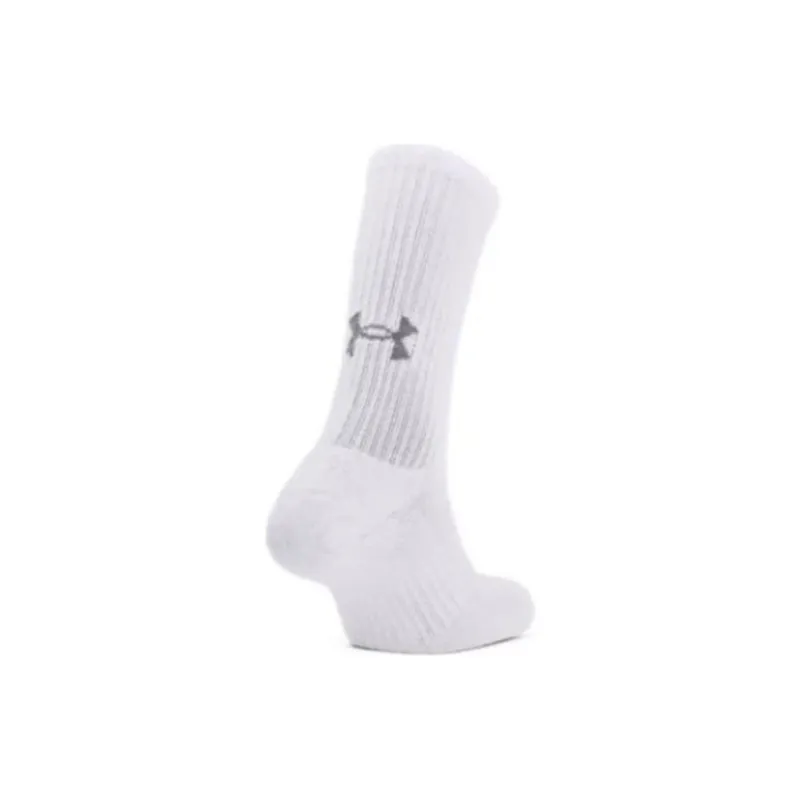 Under Armour Mid Calf Socks All Unisex 3 Pack White-3