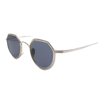 KameManNen Titanium Irregular Shape Sunglasses Women's Gray