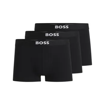 HUGO BOSS Logo-waistband Boxers Pack Of Three