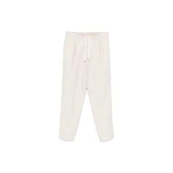 Brunello Cucinelli Drawstring Tapered Leg Trousers