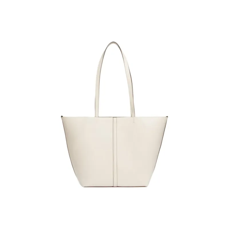 Vanessa Bruno Cow Leather Handbag, Shoulder Bag Trumpets Women's Ivory White-0
