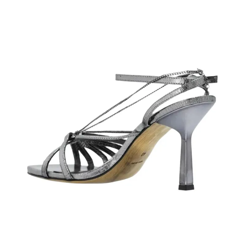 Golden Goose Strap Sandals 9.5cm Women's Silver-3