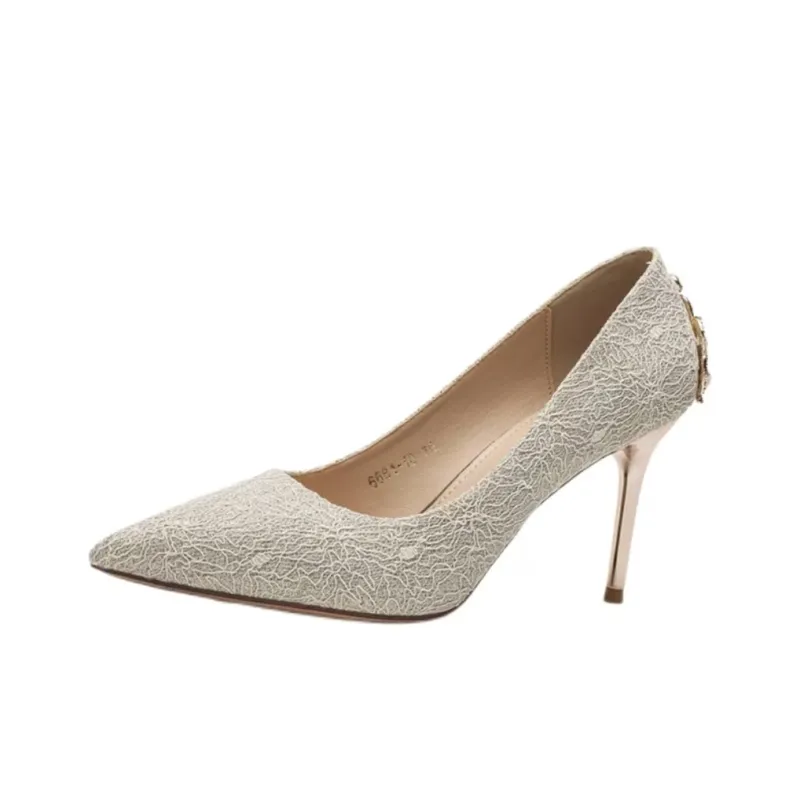 QITUMAUL Slim Heel High Heels Women's-4