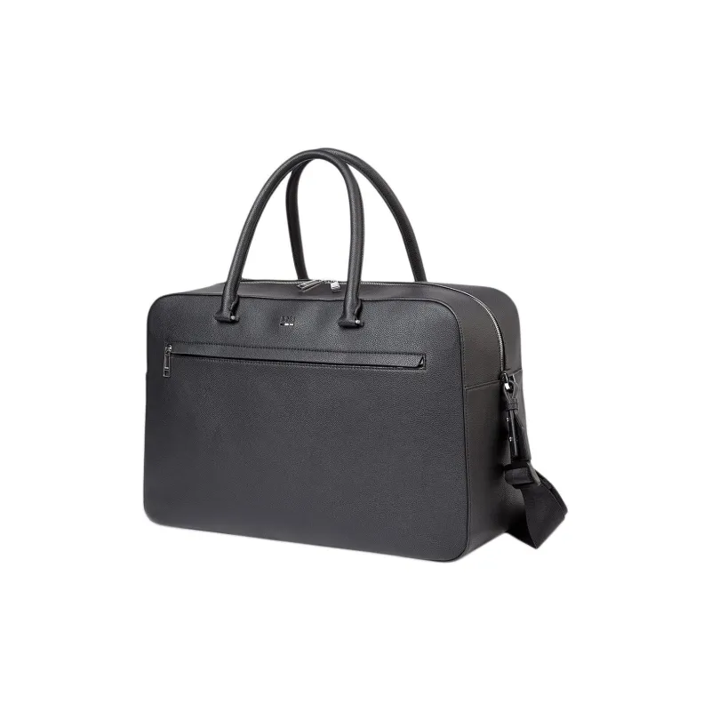 HUGO BOSS PU Polyurethane Portable One Shoulder Crossbody Briefcase Men's Black-1
