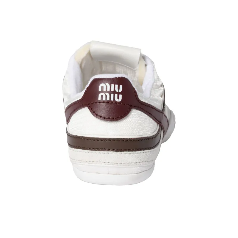 MIU MIU Gymnasium Low Top Casual Shoes Women's Ecru-4