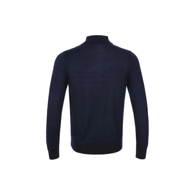 Paul Smith Long Sleeve Knitted Polo Shirt-1