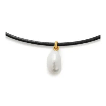 Monica Vinader Pearl Necklaces Women's Gold