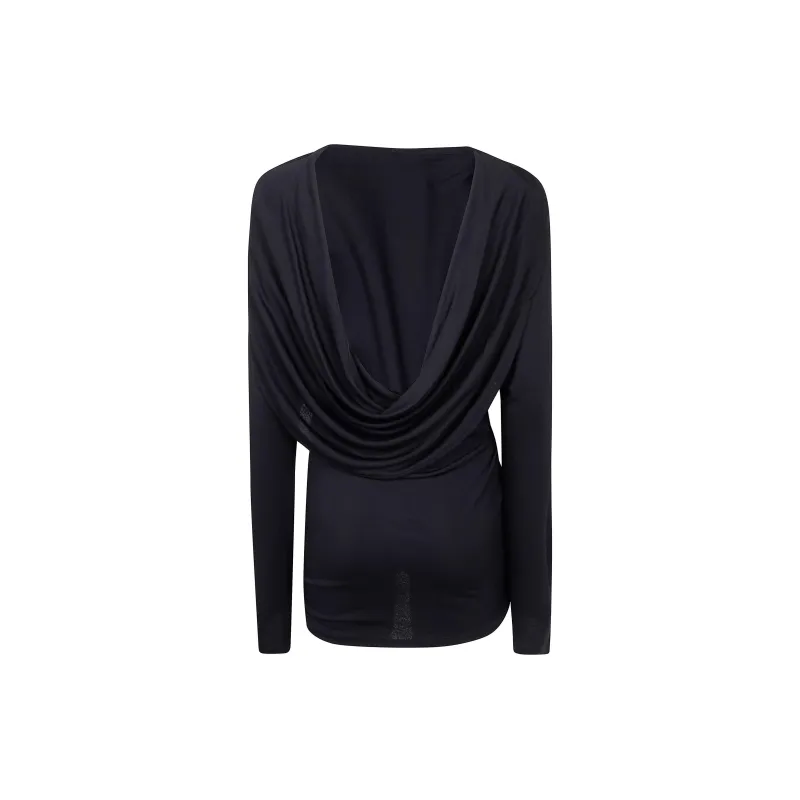 Jacquemus Draped Long Sleeved Mini Dress-1