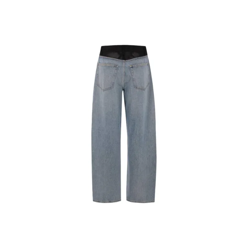 Alexander Wang Mesh Back Wide Leg Jeans-1