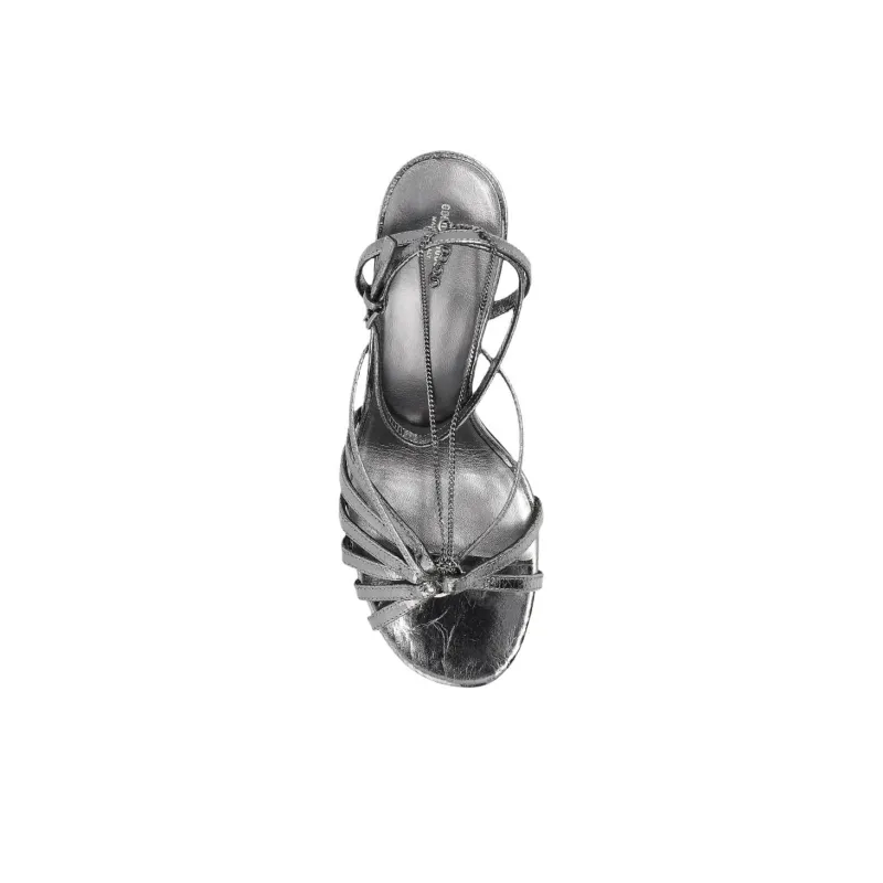 Golden Goose Strap Sandals 9.5cm Women's Silver-4