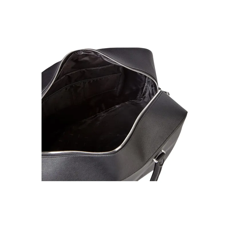 HUGO BOSS PU Polyurethane Portable One Shoulder Crossbody Briefcase Men's Black-4
