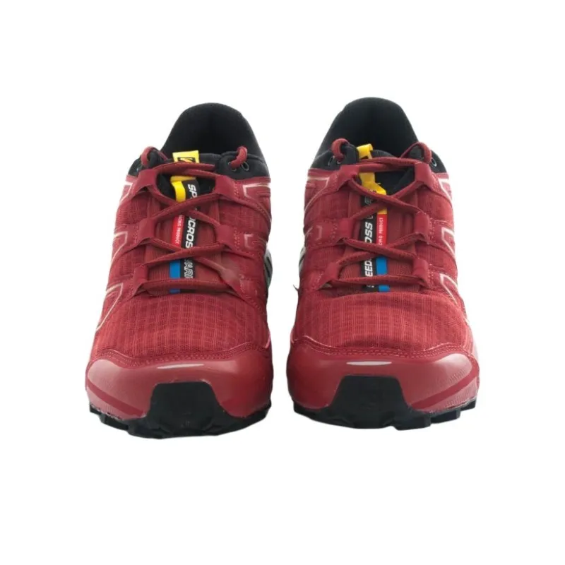 SALOMON Speedcross Vario Flea Anti Slip Wear Resistant Low Top Casual Running Shoes Men's Red-2