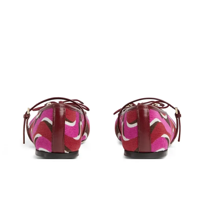 GUCCI Horsebit Mary Jane Shoes Women's Rose Red-4