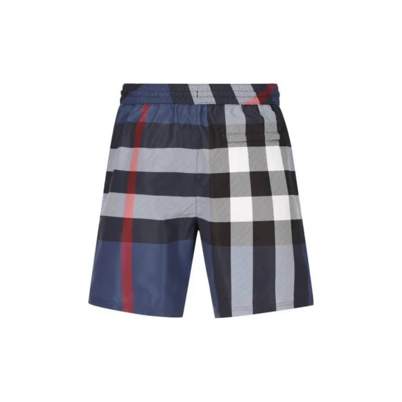 Burberry Checked Drawstring Swim Shorts-1