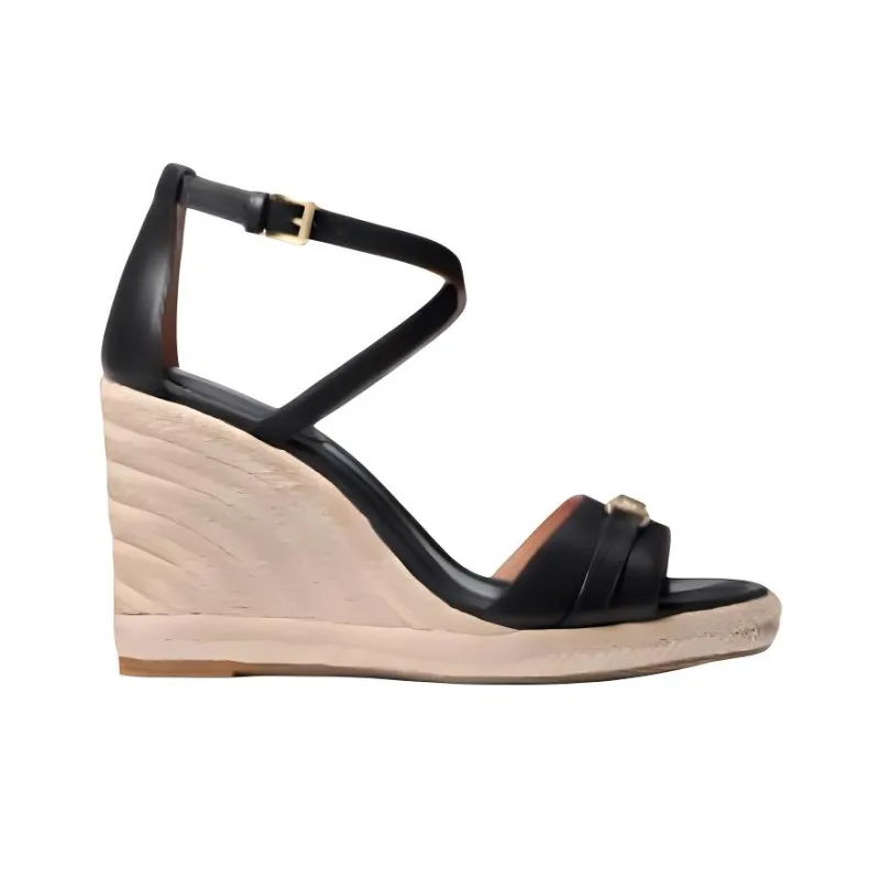 MICHAEL KORS Mandy One Strap Sandals 10.2cm Women's Black Brown-1