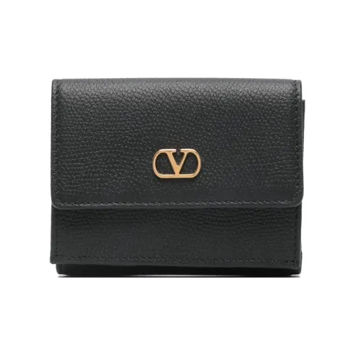 Valentino GARAVANI Leather Wallet Women's Black
