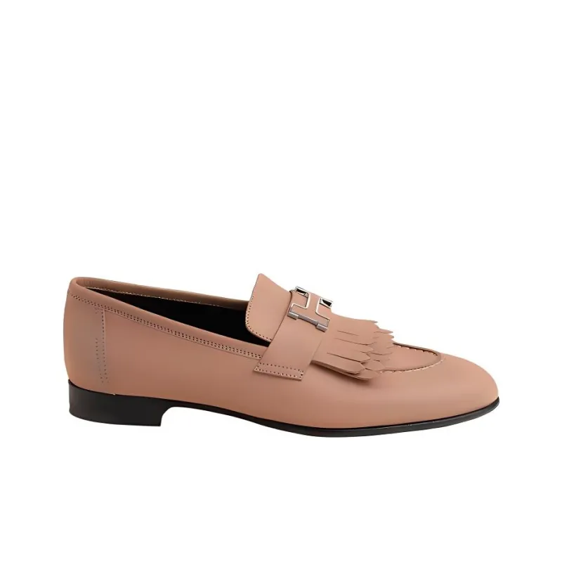 HERMES Royal Loafers Women's Brown-1