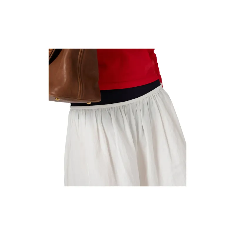 MIU MIU Logo print Midi Skirt-4