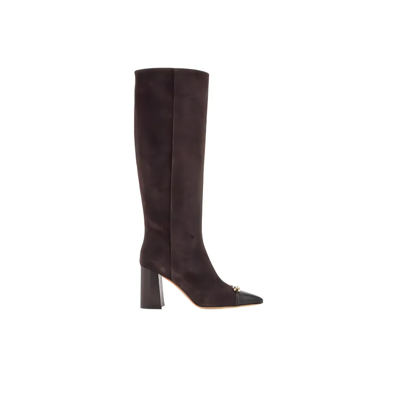 FERRAGAMO Knee high Boots Women's Brown-1