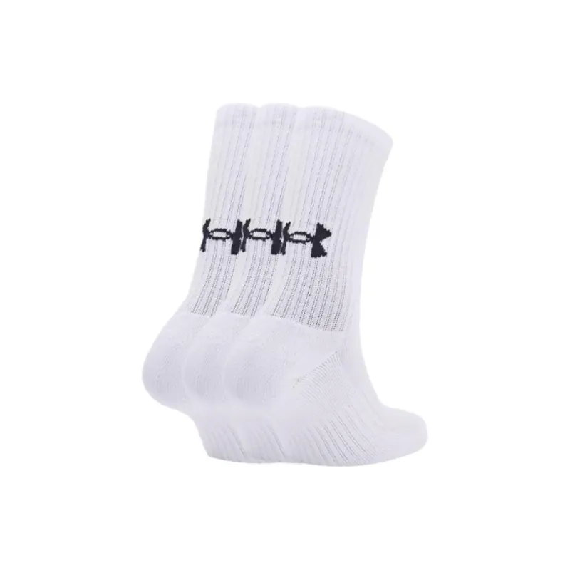 Under Armour Mid Calf Socks All Unisex 3 Pack White-1